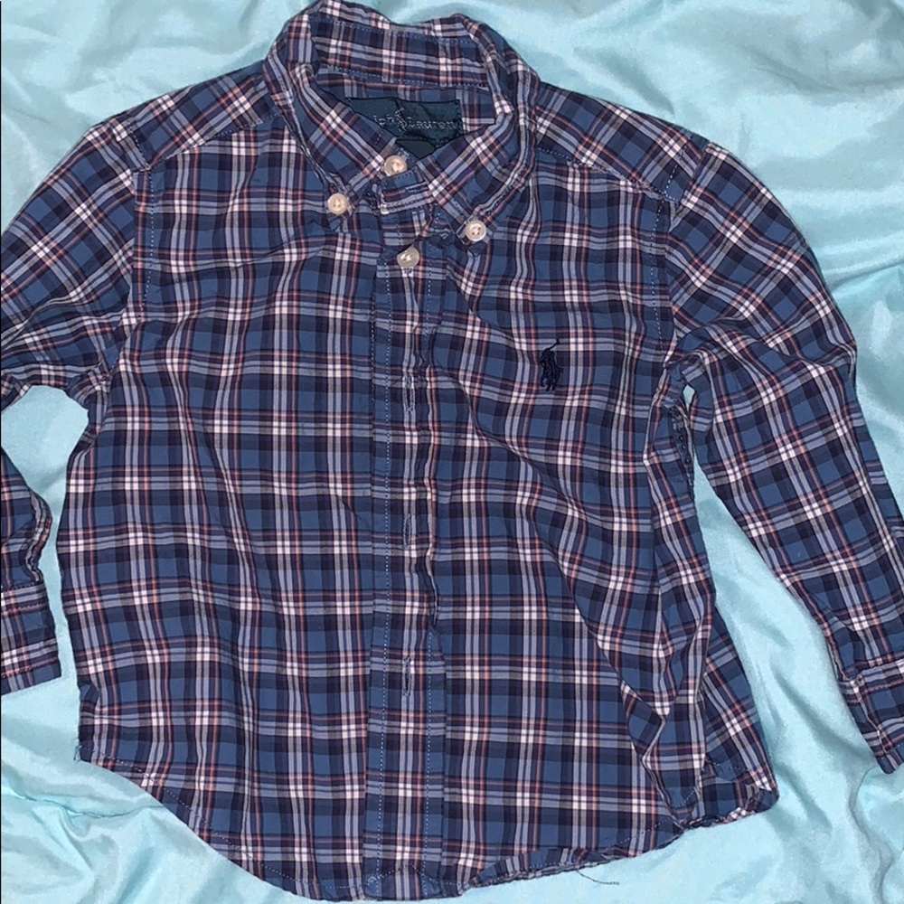 Polo Ralph Lauren - button down plaid 12 Month